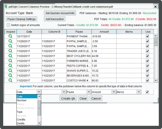 import qif file into quicken investment